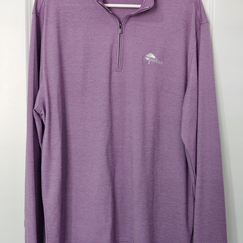 Men's Purple Quarter-Zip Lightweight Jacket